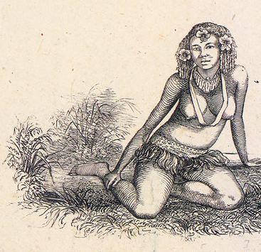 May 1840: Fijian hair dos and tattoos